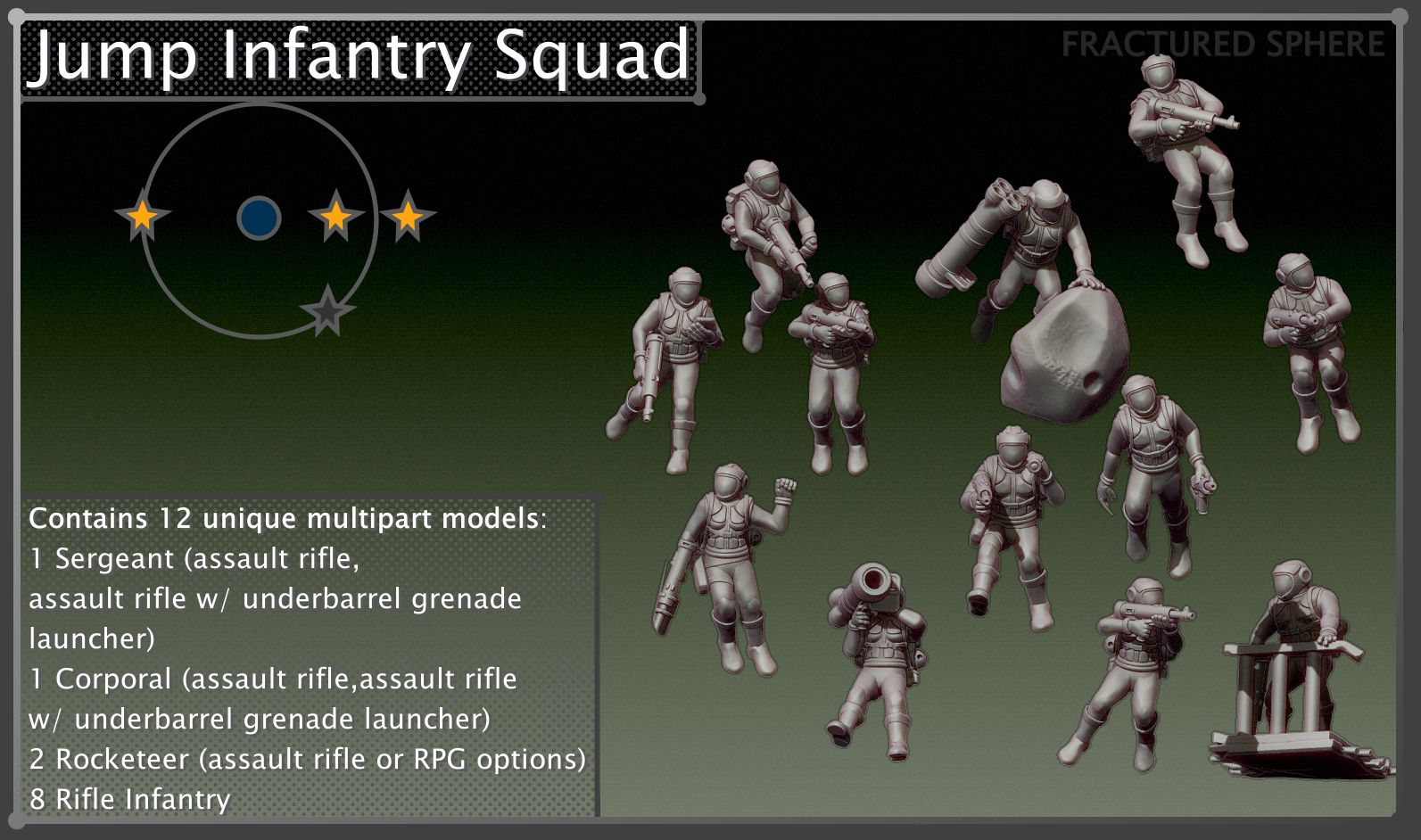 Fractured Sphere - E.S.U.F. Jump Infantry Squad